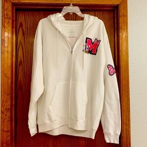 Official Disney Minnie Mouse Zip Front Sweatshirt